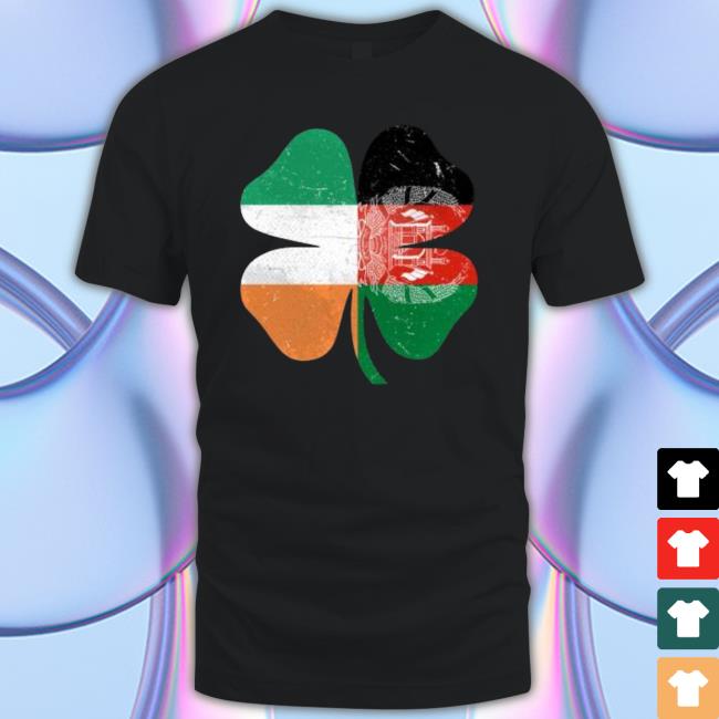 St. Patrick’S Day Clover Ireland Afghanistan Flag shirt