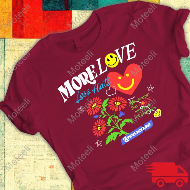 More Love Less Hate Lovense We Accept The Love We Think We Deserve New Shirt